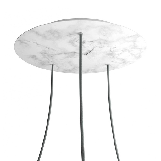 [8057730844833] Rose-One XXL rosette round, 400 mm diameter with 3 holes and 4 holes