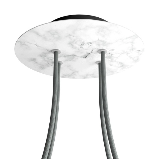 [8050997076825] Rose-One rosette round, diameter 200 mm with 4 holes and 4 side holes