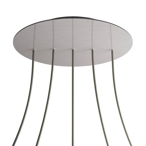 [8050997078843] Rose-One XXL rosette round, diameter 400 mm with 5 holes in line and 4