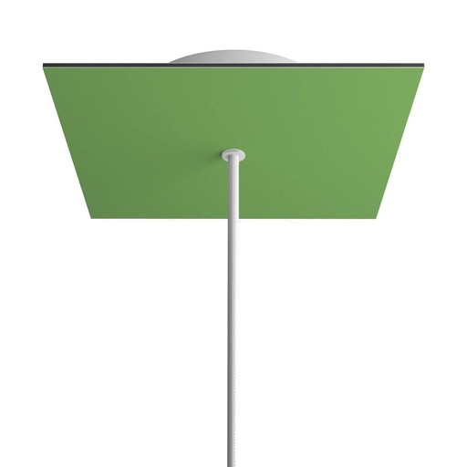 [8050997074883] Rose-One square rosette, 200 mm with 1 hole and 4 side holes