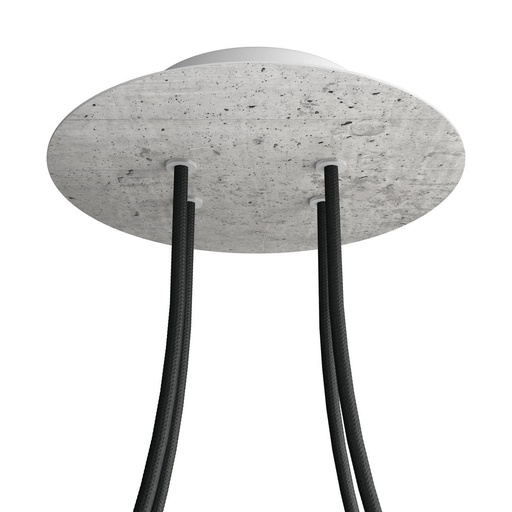 [8057730843232] Rose-One rosette round, diameter 200 mm with 4 holes and 4 side holes