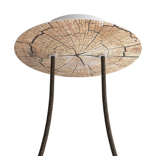 [8057730842624] Rose-One round rosette, diameter 200 mm with 2 holes and 4 holes