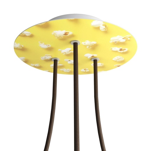 [8057730842808] Rose-One round rosette, diameter 200 mm with 3 holes and 4 holes
