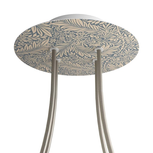 [8057730843294] Rose-One round rosette, diameter 200 mm with 4 holes