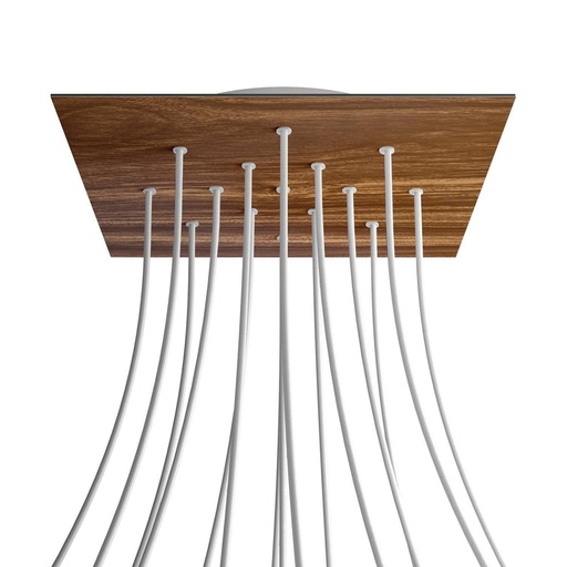 [8050997072001] Rosone XXL Rose-One quadrato, 400 mm con 15 fori e 4 fori laterali