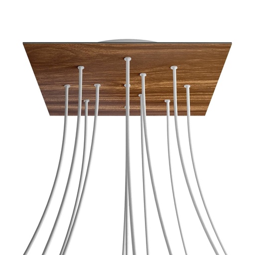 [8050997071981] Rosone XXL Rose-One quadrato, 400 mm con 12 fori e 4 fori laterali
