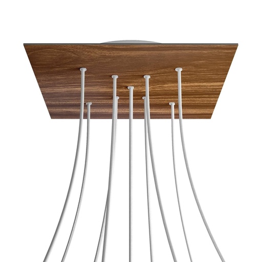[8050997072117] Rosone XXL Rose-One quadrato, 400 mm con 9 fori a X e 4 fori laterali