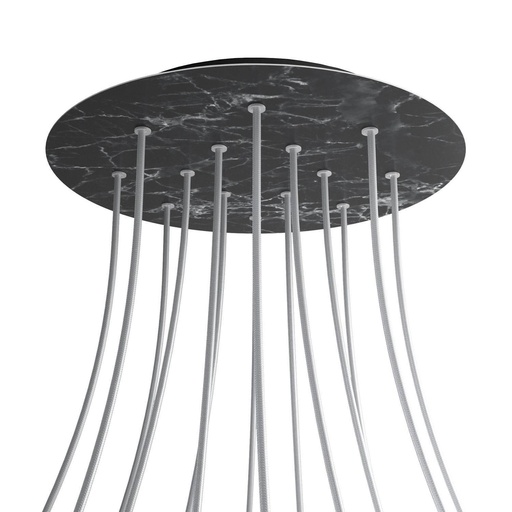 [8050997076610] Rose-One XXL rosette round, diameter 400 mm with 14 holes and 4 bores