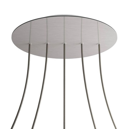 [8057730861687] Rose-One XXL rosette round, diameter 400 mm with 5 holes in line and 4