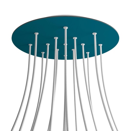 [8050997074531] Rosone XXL Rose-One rotondo, diametro 400 mm con 15 fori e 4 fori