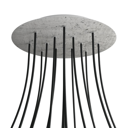[8057730847377] Rose-One XXL rosette round, 400 mm diameter with 15 holes and 4 holes