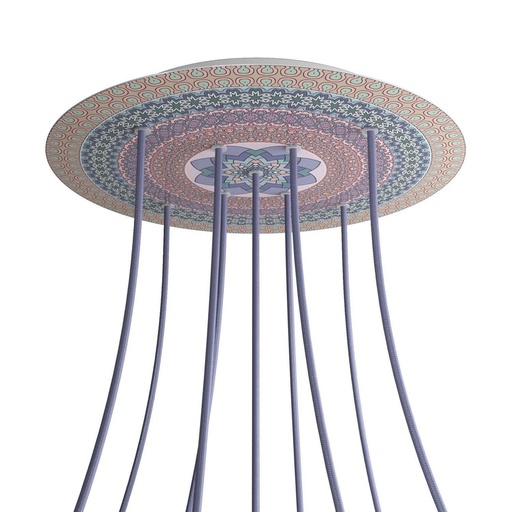 [8057730846523] Rose-One XXL rosette round, diameter 400 mm with 9 X and 4 holes