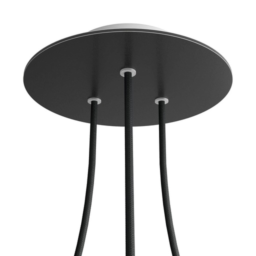 [8057730842747] Rosone Rose-One rotondo, diametro 200 mm con 3 fori e 4 fori laterali