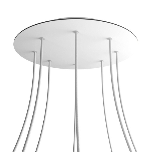 [8057730845953] Rose-One XXL rosette round, diameter 400 mm with 8 holes and 4 holes