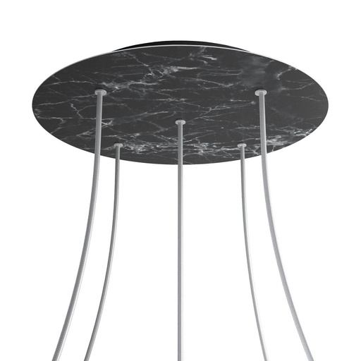 [8050997076535] Rose-One XXL rosette round, diameter 400 mm with 5 holes and 4 holes