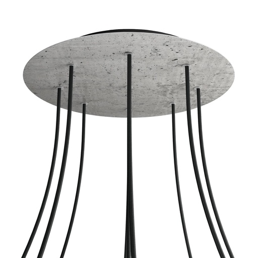 [8050997077495] Rose-One XXL rosette round, 400 mm diameter with 9 holes and 4 holes