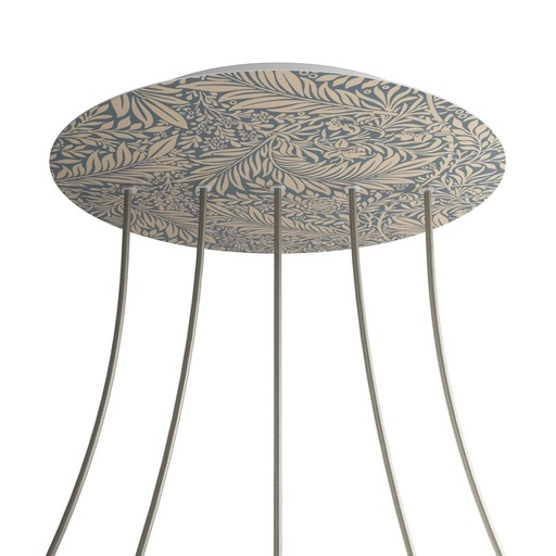 [8057730845595] Rose-One XXL rosette round, diameter 400 mm with 5 holes in line and 4