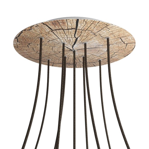 [8057730846530] Rose-One XXL rosette round, diameter 400 mm with 9 X and 4 holes