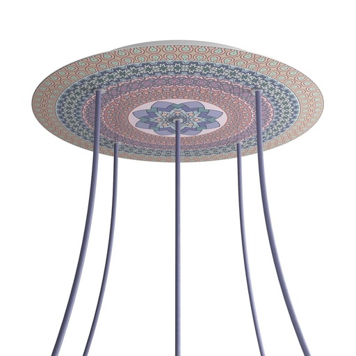 [8057730845373] Rose-One XXL rosette round, diameter 400 mm with 5 holes and 4 holes