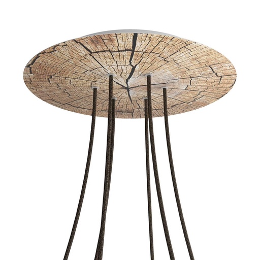 [8057730845847] Rose-One XXL rosette round, 400 mm diameter with 6 holes and 4 holes