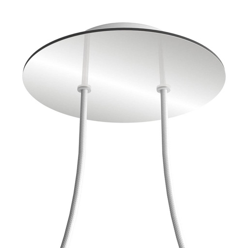 [8050997072827] Rosone Rose-One rotondo, diametro 200 mm con 2 fori e 4 fori laterali