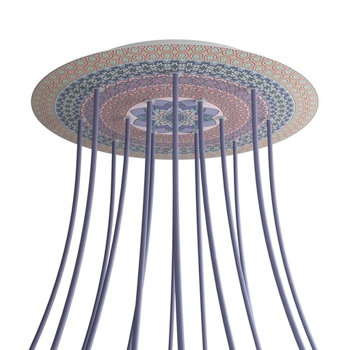 [8057730847216] Rose-One XXL rosette round, diameter 400 mm with 14 holes and 4 bores