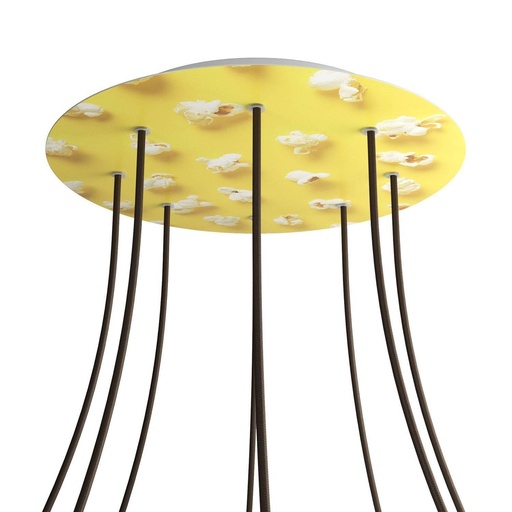 [8057730846028] Rose-One XXL rosette round, diameter 400 mm with 8 holes and 4 holes