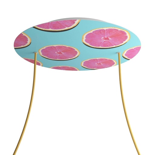 [8057730844420] Rose-One XXL rosette round, diameter 400 mm with 2 holes and 4 holes