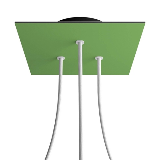 [8050997071691] Rose-One square rosette, 200 mm with 3 holes and 4 side holes