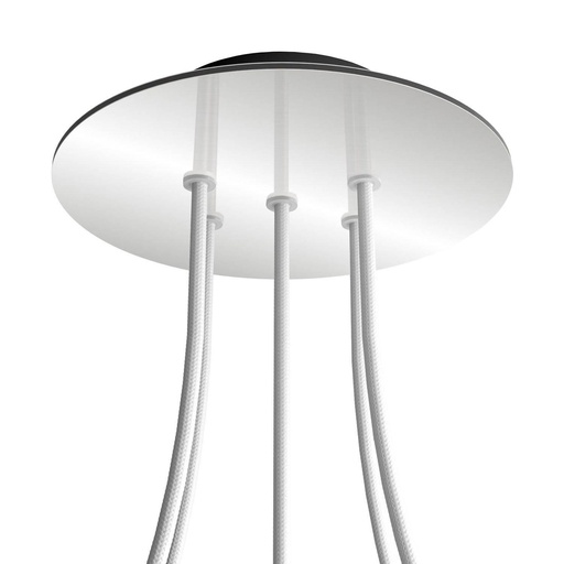 [8050997069643] Rosone Rose-One rotondo, diametro 200 mm con 5 fori e 4 fori laterali