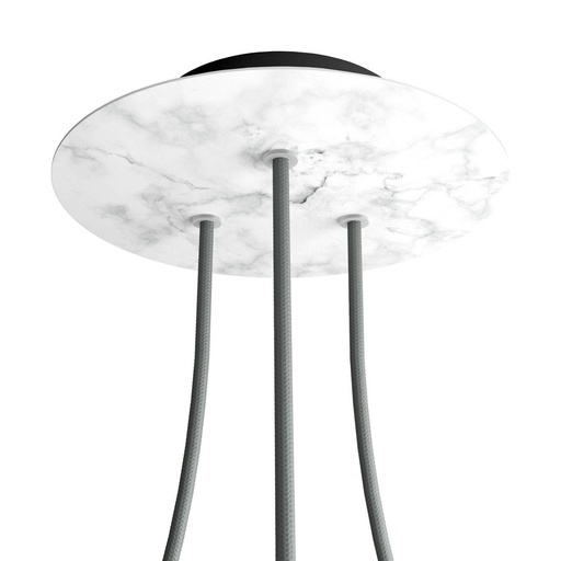 [8050997076801] Rose-One round rosette, diameter 200 mm with 3 holes and 4 side holes