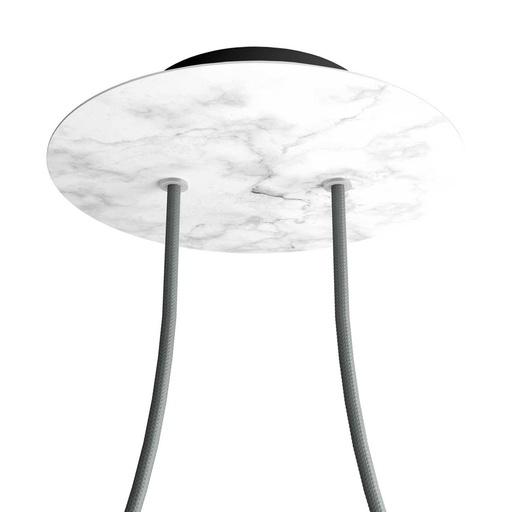 [8050997076795] Rose-One rosette round, diameter 200 mm with 2 holes and 4 side holes