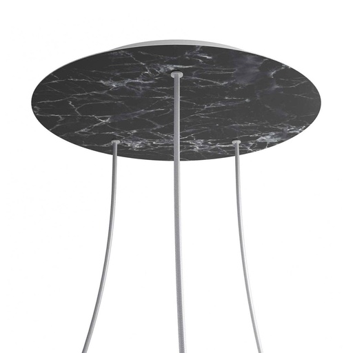 [8057730844826] Rose-One XXL rosette round, 400 mm diameter with 3 holes and 4 holes