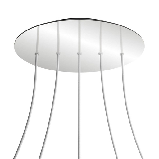 [8050997069995] Rose-One XXL rosette round, diameter 400 mm with 5 holes in line and 4
