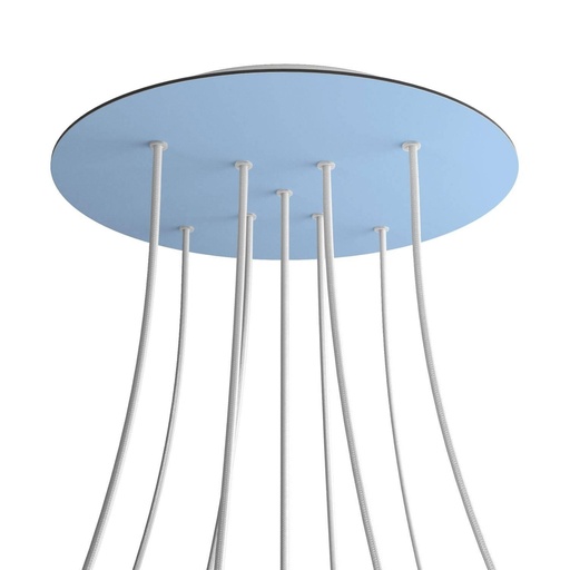 [8050997074180] Rosone XXL Rose-One rotondo, diametro 400 mm con 9 fori a X e 4 fori