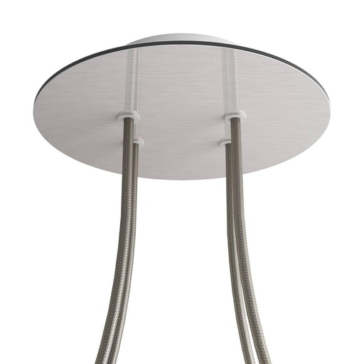[8057730862523] Rosone Rose-One rotondo, diametro 200 mm con 4 fori e 4 fori laterali