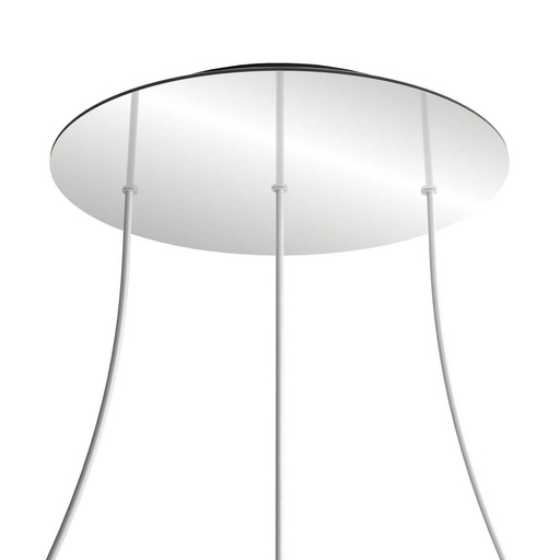 [8050997069964] Rose-One XXL rosette round, diameter 400 mm with 3 holes in line and 4