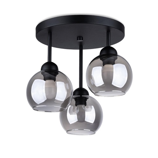 [SL.1140] Lampadario ALINO 3 nero