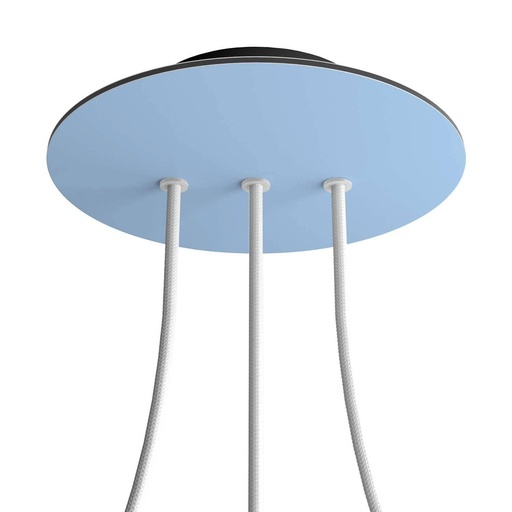 [8050997070533] Rosone Rose-One rotondo, diametro 200 mm con 3 fori in linea e 4