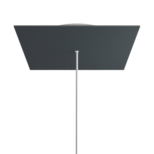 [8050997072476] Rosone XXL Rose-One quadrato, 400 mm con 1 foro e 4 fori laterali