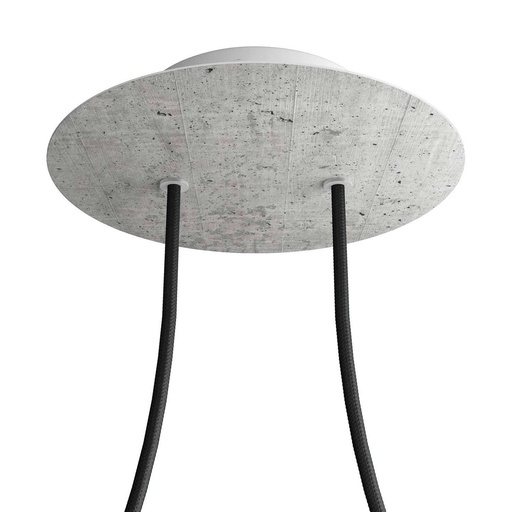 [8057730842549] Rose-One rosette round, diameter 200 mm with 2 holes and 4 side holes