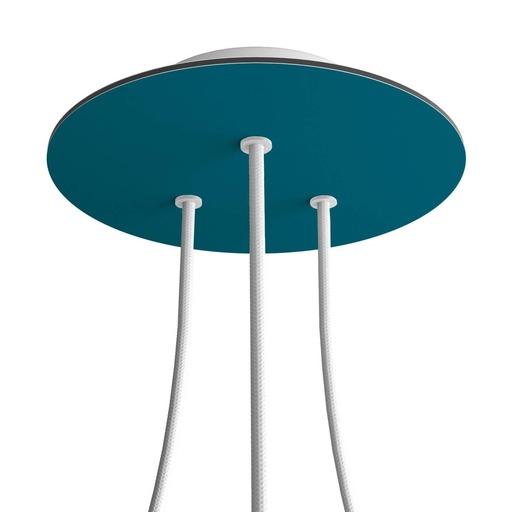 [8050997074227] Rosone Rose-One rotondo, diametro 200 mm con 3 fori e 4 fori laterali