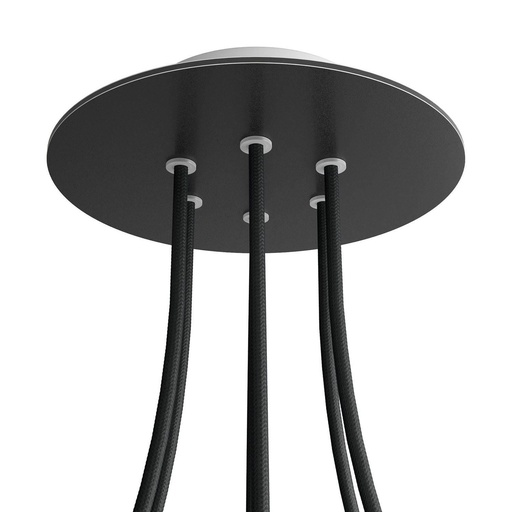 [8057730843669] Rosone Rose-One rotondo, diametro 200 mm con 6 fori e 4 fori laterali