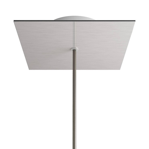 [8057730862646] Rosone Rose-One quadrato, 200 mm con 1 foro e 4 fori laterali