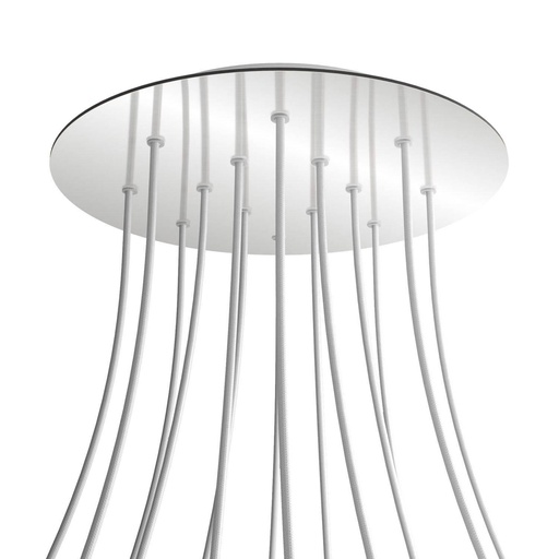 [8050997073145] Rose-One XXL rosette round, diameter 400 mm with 14 holes and 4 bores