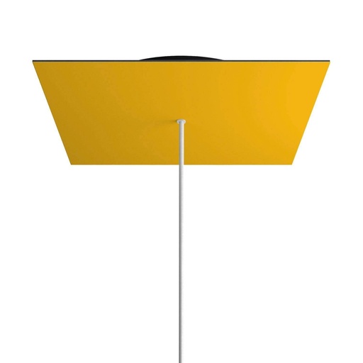 [8050997070175] Rosone XXL Rose-One quadrato, 400 mm con 1 foro e 4 fori laterali