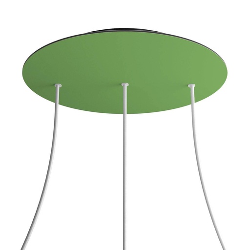 [8050997071806] Rose-One XXL rosette round, diameter 400 mm with 3 holes in line and 4