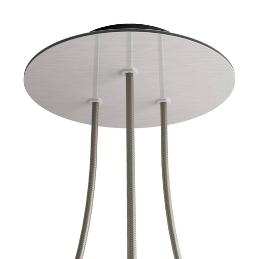 [8050997078645] Rose-One round rosette, diameter 200 mm with 3 holes and 4 side holes