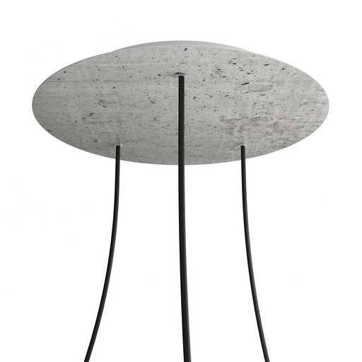 [8057730844840] Rose-One XXL rosette round, 400 mm diameter with 3 holes and 4 holes