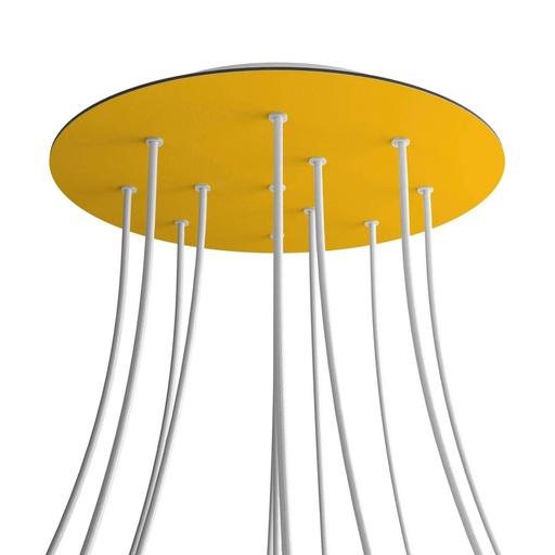 [8050997073596] Rose-One XXL rosette round, diameter 400 mm with 12 holes and 4 holes